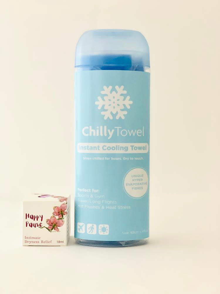 Blue Chilly Towel & Happy Pause Bam Duo