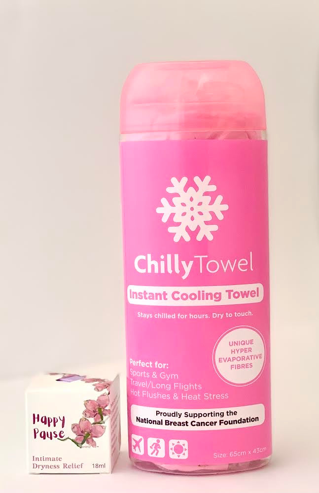 Pink Chilly Towel & Happy Pause Balm Duo - Chilly Towel - Frosty Pink