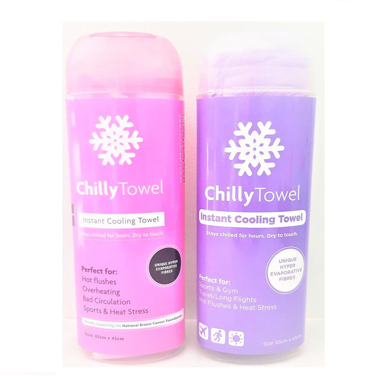 Chilly Towel - Frosty Pink & Lavender Purple (Duo Pack)