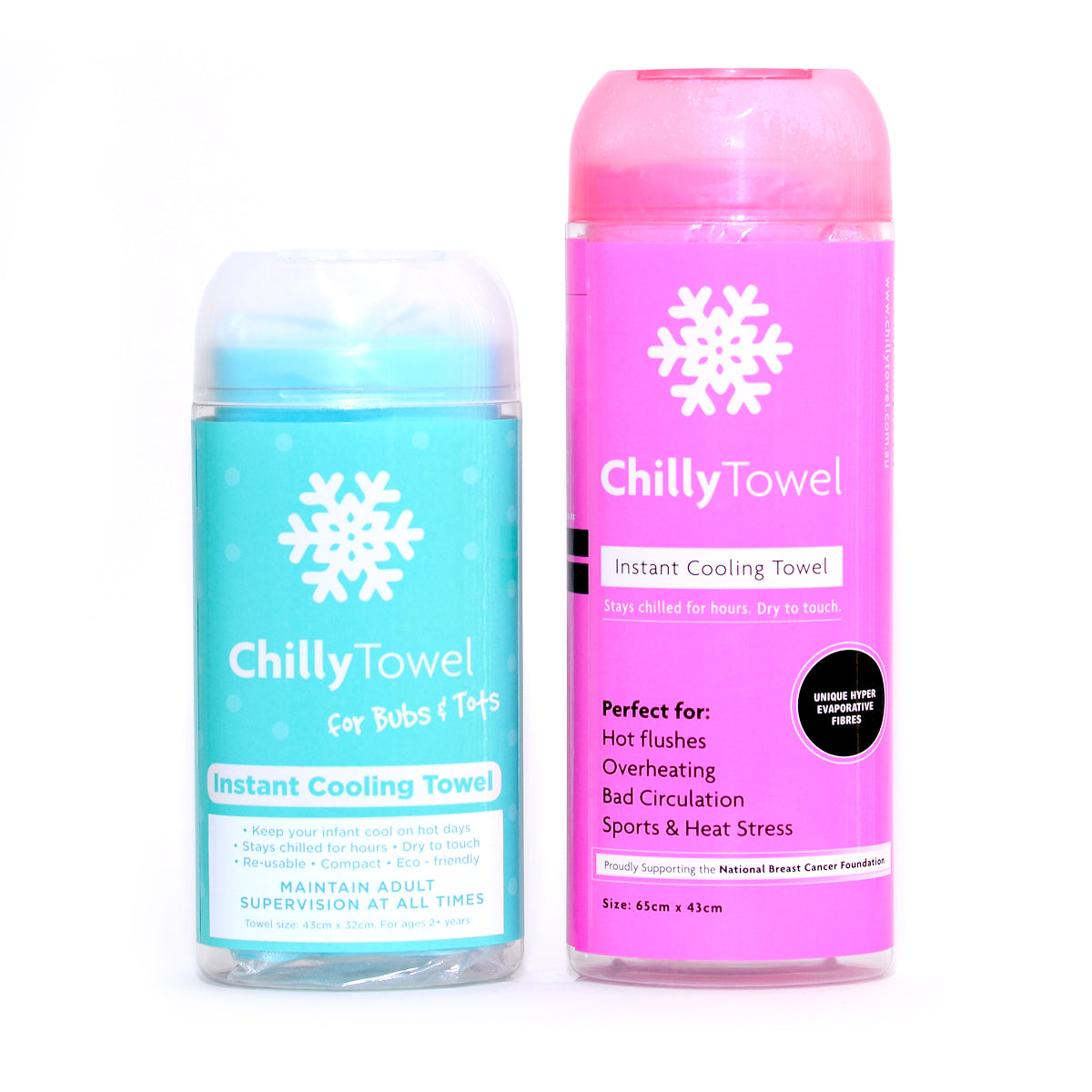 Chilly Towel - Bubs & Tots and Frosty Pink (Duo Pack)